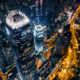 View of the Hong Kong at night
