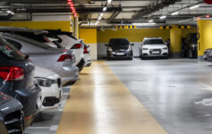Image of cars in a parking garage.