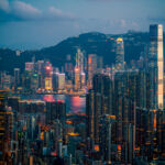 Hong Kong skyline at night