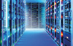 A room full of servers in a data centre