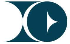 The hunt for talent Abstract image navy blue circle