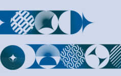 The changing shape of fund finance Abstract blue image circles