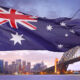 AustralianSuper lifts the lid on private credit approach Australian flag waving over Sydney