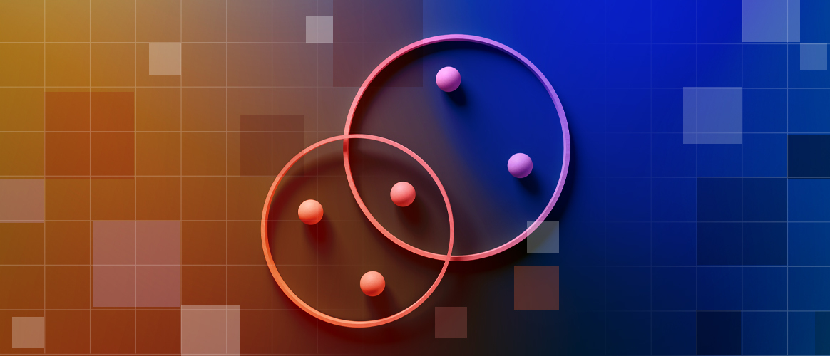 Crossing rings create a venn diagram, for the Private Markets 2030 Industry Consolidation theme