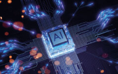 Photo of an AI microchip.