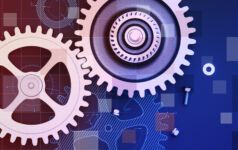 AI’s effect on the nuts and bolts of private markets operations Cogs turn depicting the operations systems under the service, for the Private Markets 2030 Artificial Intelligence theme