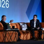 Josh Harris, founder of 26North, on stage at PEI Group's NEXUS 2026 conference