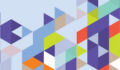 Multi-coloured triangles form an interesting pattern