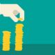 hand piles up coins