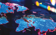 Partners Group on achieving competitive advantage in a hot market A digital screen shows a map