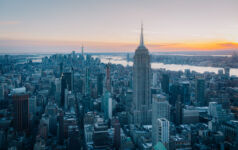 Apollo caps redemptions from flagship non-listed BDC Image of the New York City skyline at sunset.