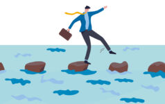 Kirkland & Ellis: GP-leds transform the credit landscape A businessman walks across stepping stones on water