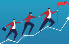 Loan Note: Senior debt performance examined; the retail boom that China ended a decade ago Figures climbing a graph with an arrow at one end, ready to plant a flag
