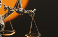 A photo of a statue of Lady Justice