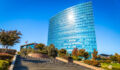 Sacramento, CA, USA - November 12, 2025: Modern government office headquarters building of the California State Teachers Retirement System in Sacramento.
